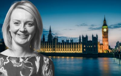 O adeus da nova primeira-ministra, Liz Truss, do Reino Unido